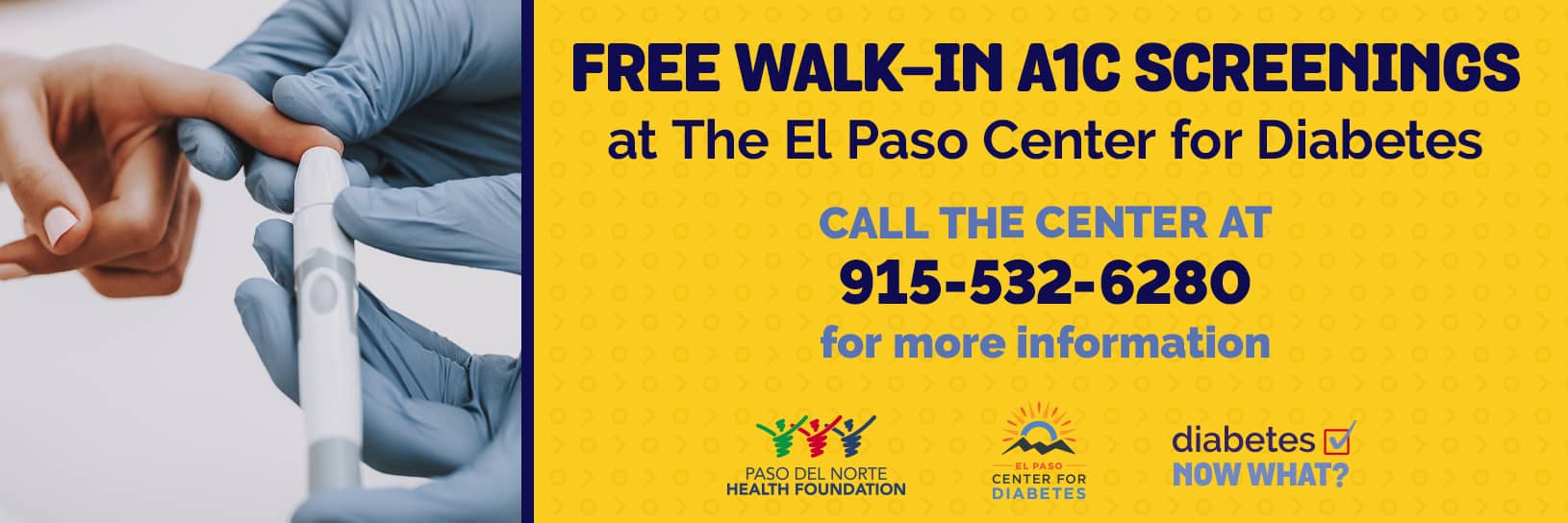 Free Walk-in A1C Screenings